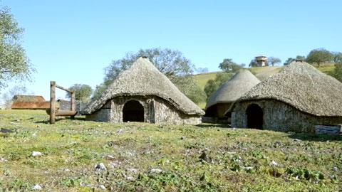 medieval huts